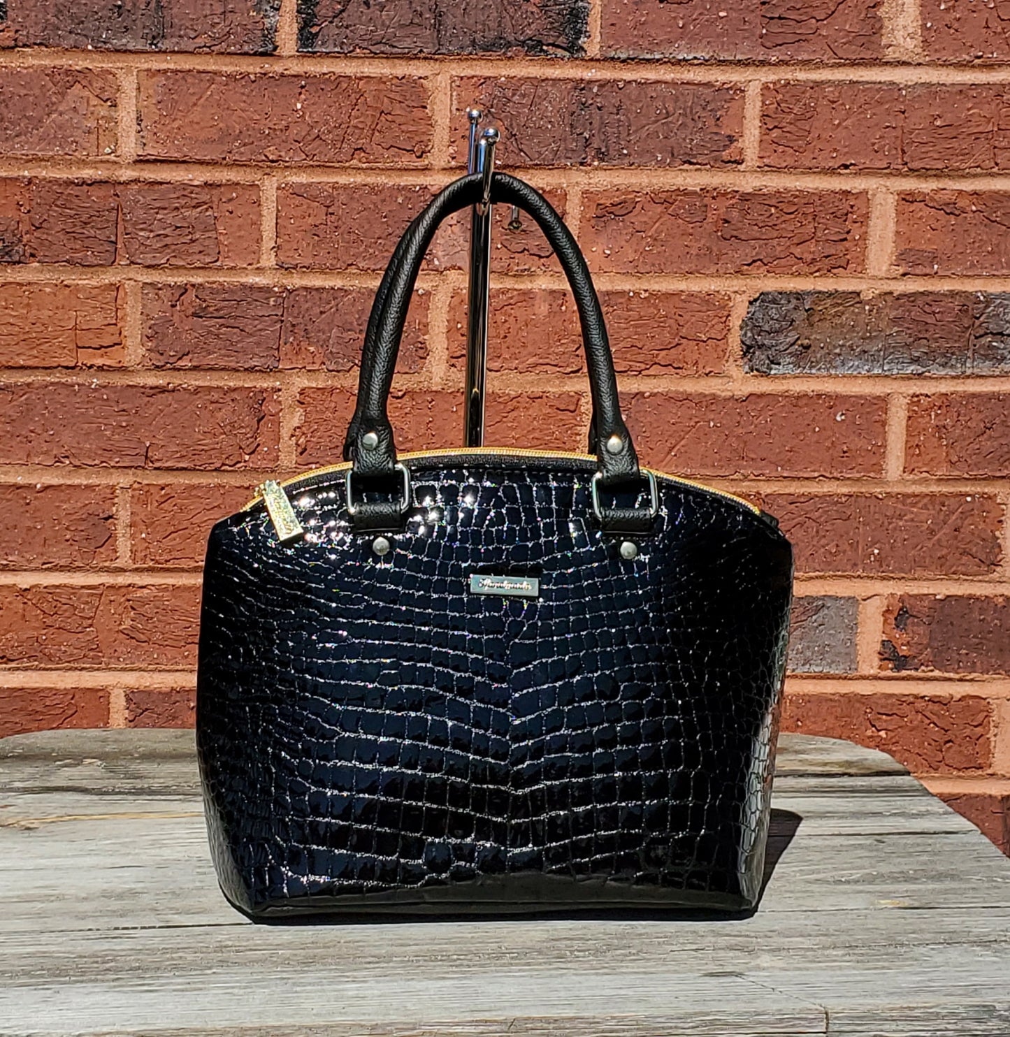 Black Lambskin Handbag