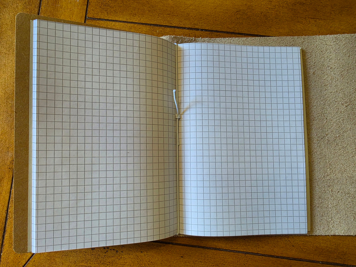Blue Pebbled Leather A5 Journal