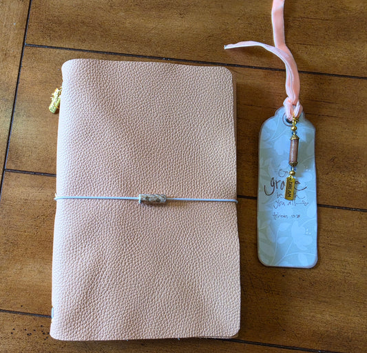 Peach Leather A5 Journal
