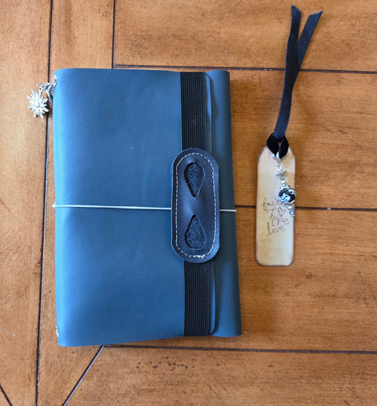 Blue Smooth Leather A5 Journal