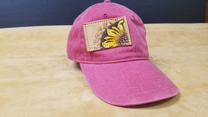 Dark Pink Denim Cap